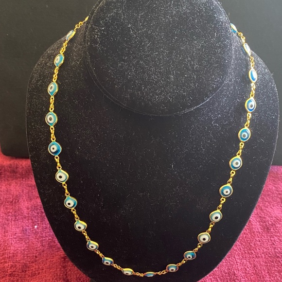 Turkish blue eye necklace - Picture 3 of 5